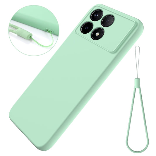 For Xiaomi Redmi K70/K70 Pro Solid Color Liquid Silicone Dropproof Full Coverage Phone Case(Green) - Xiaomi Cases by buy2fix | Online Shopping UK | buy2fix
