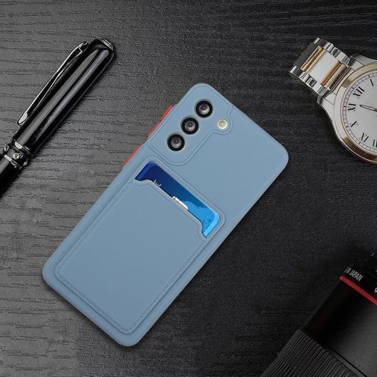 For Samsung Galaxy S24 5G / S25 5G Card Slot Design Shockproof TPU Phone Case(Grey) - Galaxy S24 5G Cases by buy2fix | Online Shopping UK | buy2fix