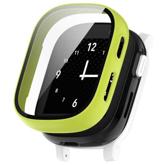 For Xplora X6 PC + Tempered Film Integrated Watch Protective Case(Green)