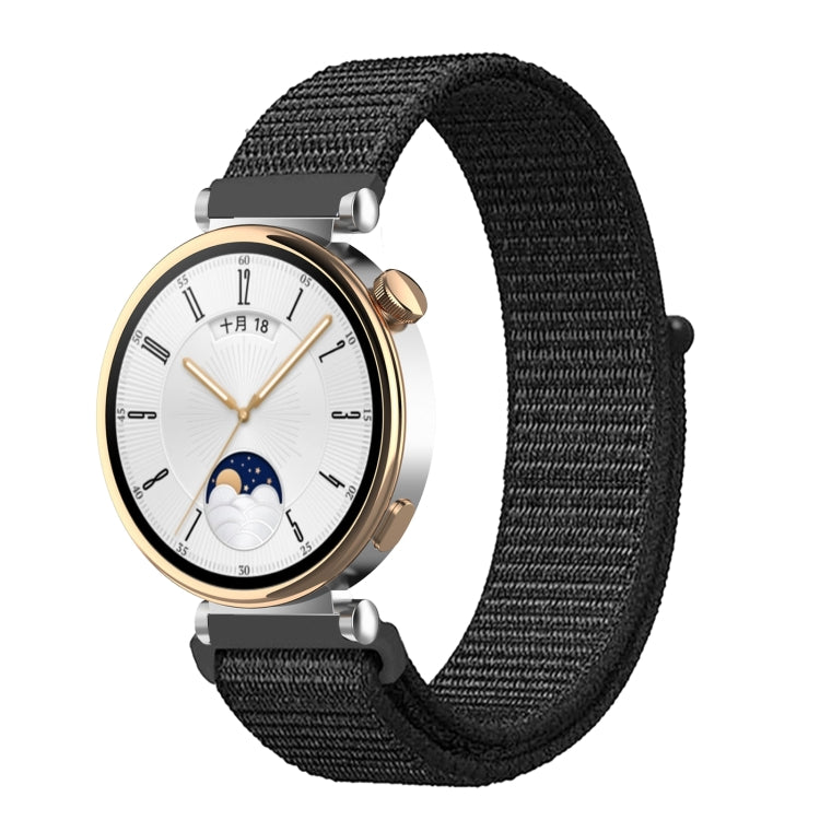 18mm Universal Nylon Loop Watch Band(Dark Black) - 18mm Bands by buy2fix | Online Shopping UK | buy2fix