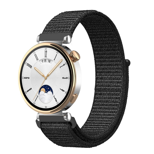 18mm Universal Nylon Loop Watch Band(Dark Black) - 18mm Bands by buy2fix | Online Shopping UK | buy2fix