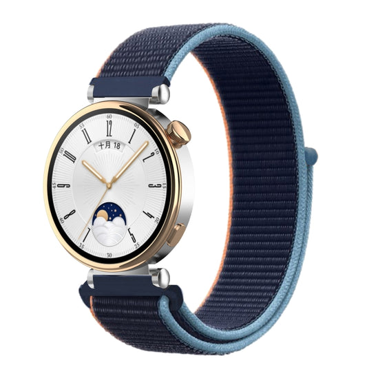 18mm Universal Nylon Loop Watch Band(Dark Navy Bblue) - 18mm Bands by buy2fix | Online Shopping UK | buy2fix