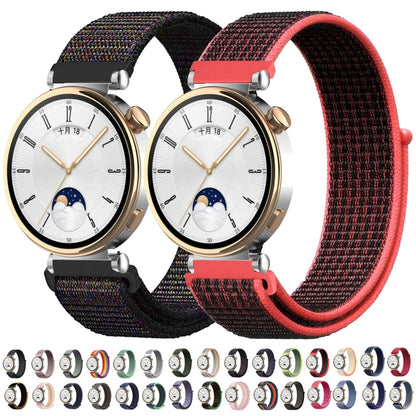 18mm Universal Nylon Loop Watch Band(Black Blue) - 18mm Bands by buy2fix | Online Shopping UK | buy2fix