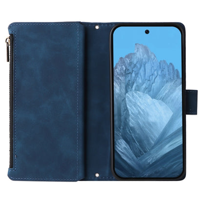 For Google Pixel 9 Multifunctional Multi-Card Wallet Phone Leather Case(Blue) by buy2fix
