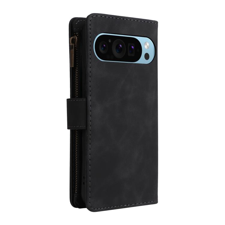 For Google Pixel 10 / 10 Pro Multifunctional Multi-Card Wallet Phone Leather Case(Black) - Google Cases by buy2fix | Online Shopping UK | buy2fix