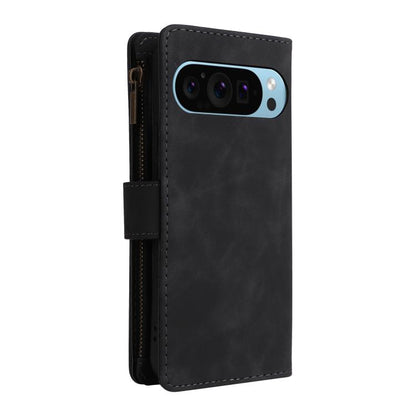 For Google Pixel 10 / 10 Pro Multifunctional Multi-Card Wallet Phone Leather Case(Black) - Google Cases by buy2fix | Online Shopping UK | buy2fix