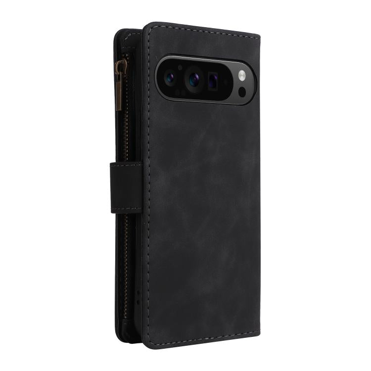 For Google Pixel 10 Pro XL Multifunctional Multi-Card Wallet Phone Leather Case(Black) - Google Cases by buy2fix | Online Shopping UK | buy2fix