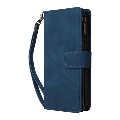 For Google Pixel 10 Pro XL Multifunctional Multi-Card Wallet Phone Leather Case(Blue) - Google Cases by buy2fix | Online Shopping UK | buy2fix
