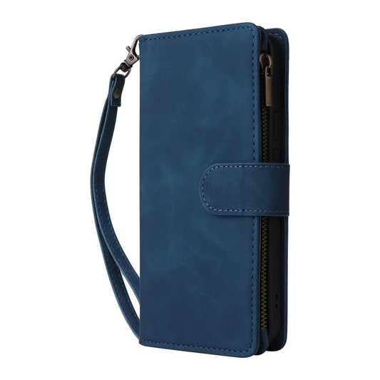 For Google Pixel 10 Pro XL Multifunctional Multi-Card Wallet Phone Leather Case(Blue) - Google Cases by buy2fix | Online Shopping UK | buy2fix