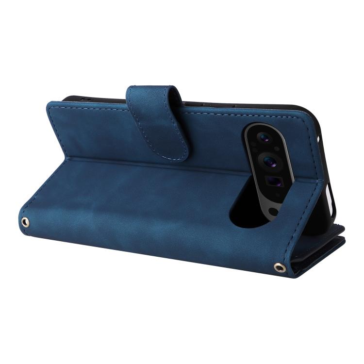 For Google Pixel 10 Pro XL Multifunctional Multi-Card Wallet Phone Leather Case(Blue) - Google Cases by buy2fix | Online Shopping UK | buy2fix