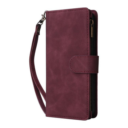 For Google Pixel 10 Pro XL Multifunctional Multi-Card Wallet Phone Leather Case(Wine Red) - Google Cases by buy2fix | Online Shopping UK | buy2fix