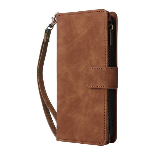 For Google Pixel 10 Pro XL Multifunctional Multi-Card Wallet Phone Leather Case(Brown) - Google Cases by buy2fix | Online Shopping UK | buy2fix