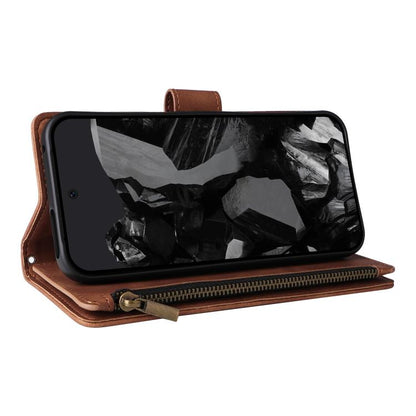 For Google Pixel 10 Pro XL Multifunctional Multi-Card Wallet Phone Leather Case(Brown) - Google Cases by buy2fix | Online Shopping UK | buy2fix