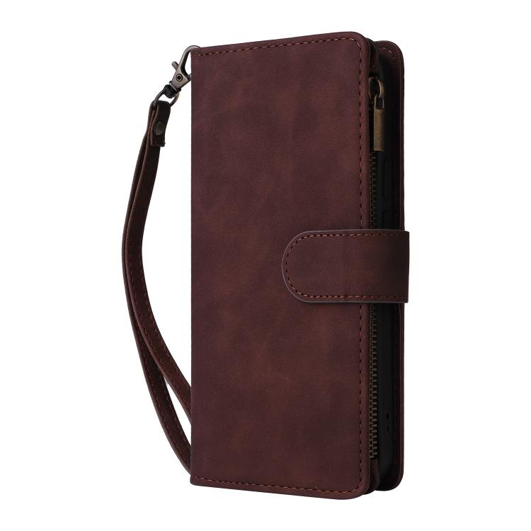 For Google Pixel 10 Pro XL Multifunctional Multi-Card Wallet Phone Leather Case(Coffee) - Google Cases by buy2fix | Online Shopping UK | buy2fix
