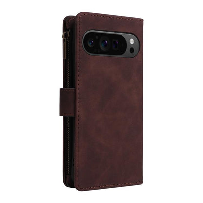 For Google Pixel 10 Pro XL Multifunctional Multi-Card Wallet Phone Leather Case(Coffee) - Google Cases by buy2fix | Online Shopping UK | buy2fix