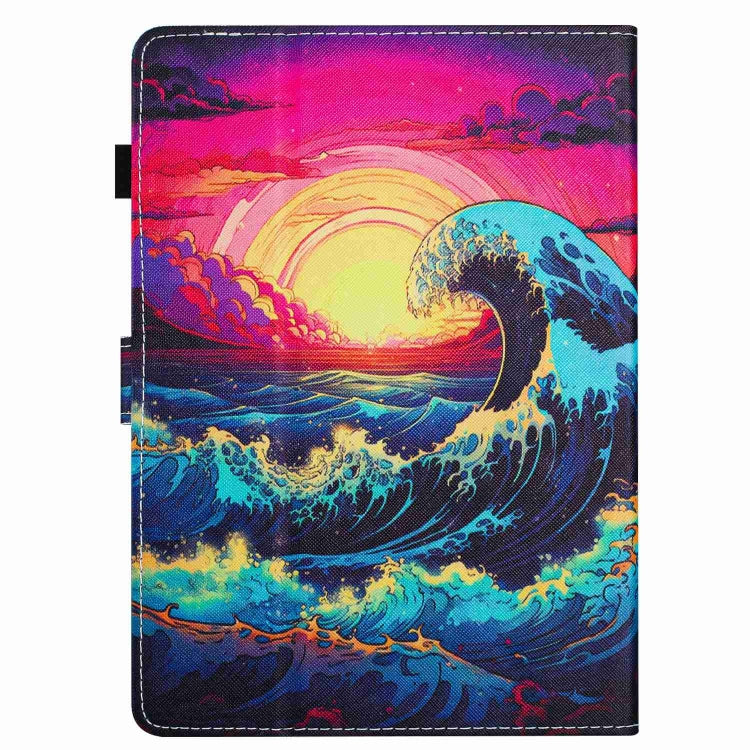 For 7 inch Painted Pattern Stitching Leather Tablet Case(Waves) - 7 inch by buy2fix | Online Shopping UK | buy2fix