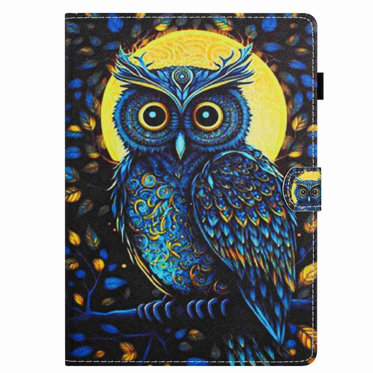 For 8 inch Painted Pattern Stitching Leather Tablet Case(Moonlight Eagle) - 8 inch by buy2fix | Online Shopping UK | buy2fix