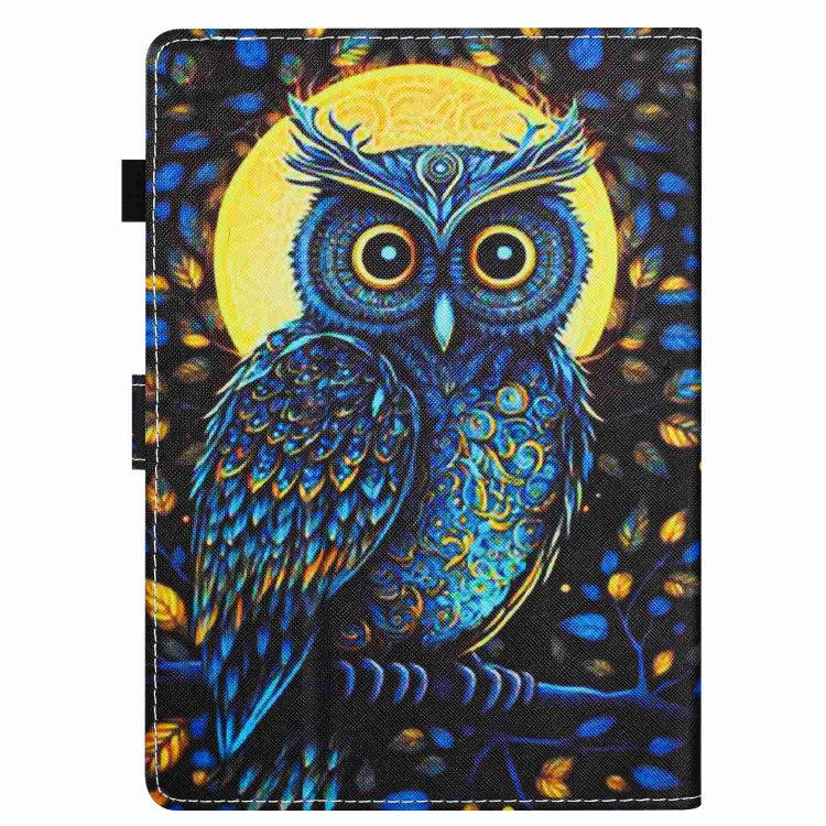 For 8 inch Painted Pattern Stitching Leather Tablet Case(Moonlight Eagle) - 8 inch by buy2fix | Online Shopping UK | buy2fix