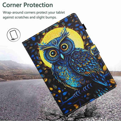 For 8 inch Painted Pattern Stitching Leather Tablet Case(Moonlight Eagle) - 8 inch by buy2fix | Online Shopping UK | buy2fix