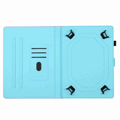 For 10 inch Painted Pattern Stitching Leather Tablet Case(Colorful Wolf) - 10 - 11 inch by buy2fix | Online Shopping UK | buy2fix