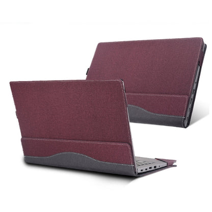 For Lenovo V15 G2 ALC / ITL / IJL Laptop Leather Shockproof Protective Case(Wine Red) by buy2fix