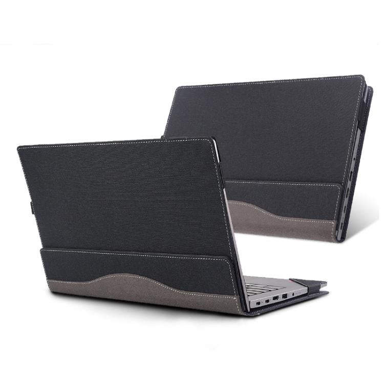 For Lenovo ThinkPad E16 Gen 2 / Gen1 2023 Laptop Leather Shockproof Protective Case(Black) - 15.6 - 17 inch by buy2fix | Online Shopping UK | buy2fix