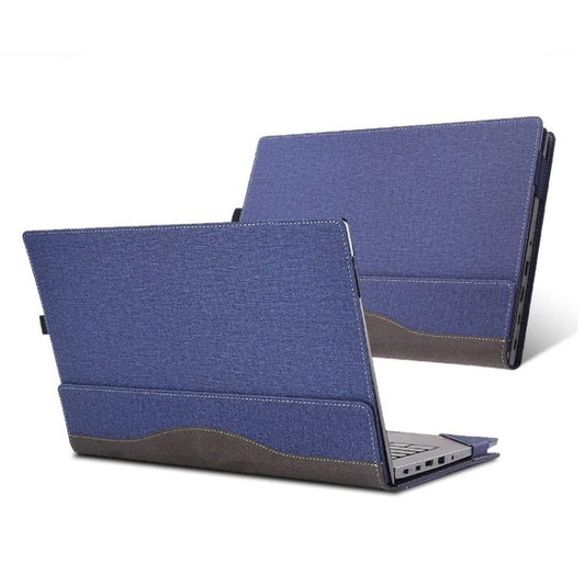 For Lenovo IdeaPad Flex 5 16ALC7 / 16IAU7 Laptop Leather Shockproof Protective Case(Dark Blue) - 15.6 - 17 inch by buy2fix | Online Shopping UK | buy2fix