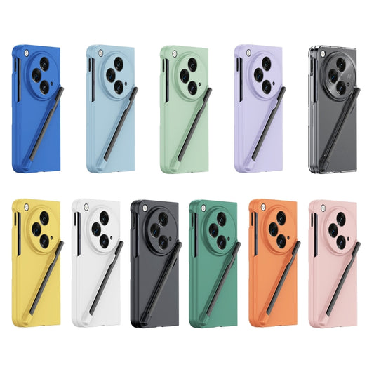 For OPPO Find N3 Integrated Skin Feel PC Phone Case with Pen / Pen Box(White) - OPPO Cases by buy2fix | Online Shopping UK | buy2fix