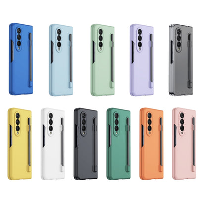 For Samsung Galaxy Z Fold4 5G Integrated Skin Feel PC Phone Case with Pen / Pen Box(White) by buy2fix