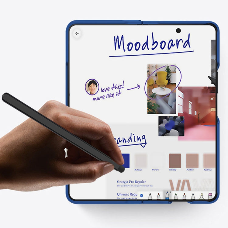 For Samsung Galaxy Z Fold4 5G Integrated Skin Feel PC Phone Case with Pen / Pen Box(White) by buy2fix