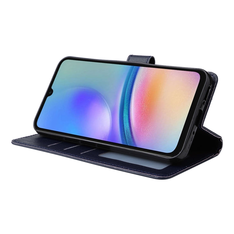 For Samsung Galaxy A05s 3-Card Slots Multifunctional Leather Phone Case(Blue) by buy2fix