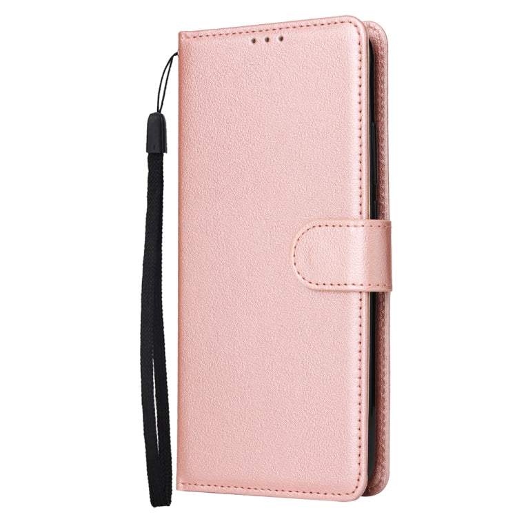 For Xiaomi Redmi Note 13 Pro 5G Multifunctional Horizontal Flip Leather Phone Case with Three Card Slot(Rose Gold) - Xiaomi Cases by buy2fix | Online Shopping UK | buy2fix