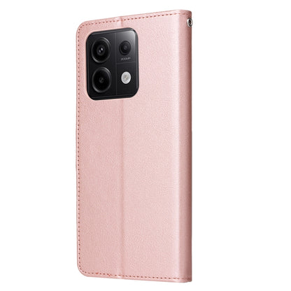 For Xiaomi Redmi Note 13 Pro 5G Multifunctional Horizontal Flip Leather Phone Case with Three Card Slot(Rose Gold) - Xiaomi Cases by buy2fix | Online Shopping UK | buy2fix