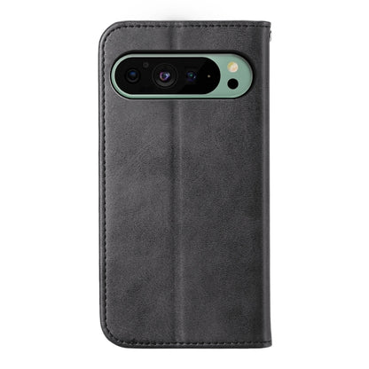 For Google Pixel 9 Cubic Grid Calf Texture Magnetic Leather Phone Case(Black) by buy2fix