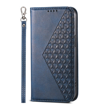 For Google Pixel 9 Cubic Grid Calf Texture Magnetic Leather Phone Case(Blue) by buy2fix