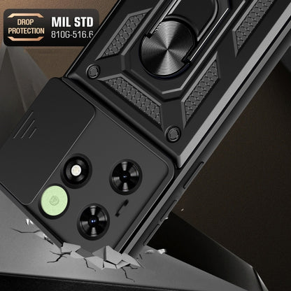 For Tecno Spark Go 2024 / Spark 20 Sliding Camera Cover Design TPU+PC Phone Case(Black) by buy2fix