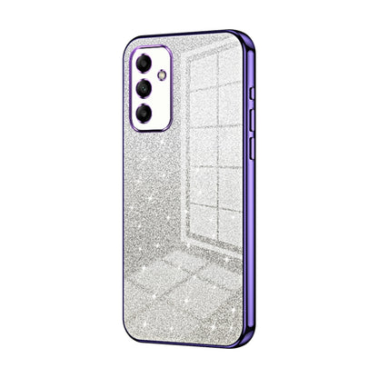 For Samsung Galaxy A05s Gradient Glitter Powder Electroplated Phone Case(Purple) by buy2fix