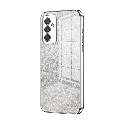For Samsung Galaxy A82 5G Gradient Glitter Powder Electroplated Phone Case(Silver) by buy2fix