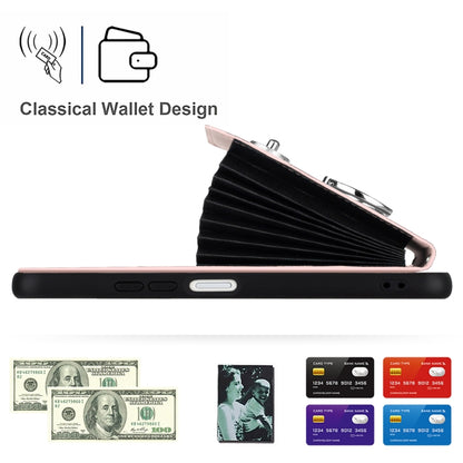 For Xiaomi Redmi 13C 5G / Redmi 13R Organ Card Bag Ring Holder PU Phone Case(Pink) by buy2fix