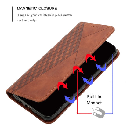 For Tecno Spark Go 2024 / POP 8 Diamond Splicing Skin Feel Magnetic Leather Phone Case(Brown) by buy2fix
