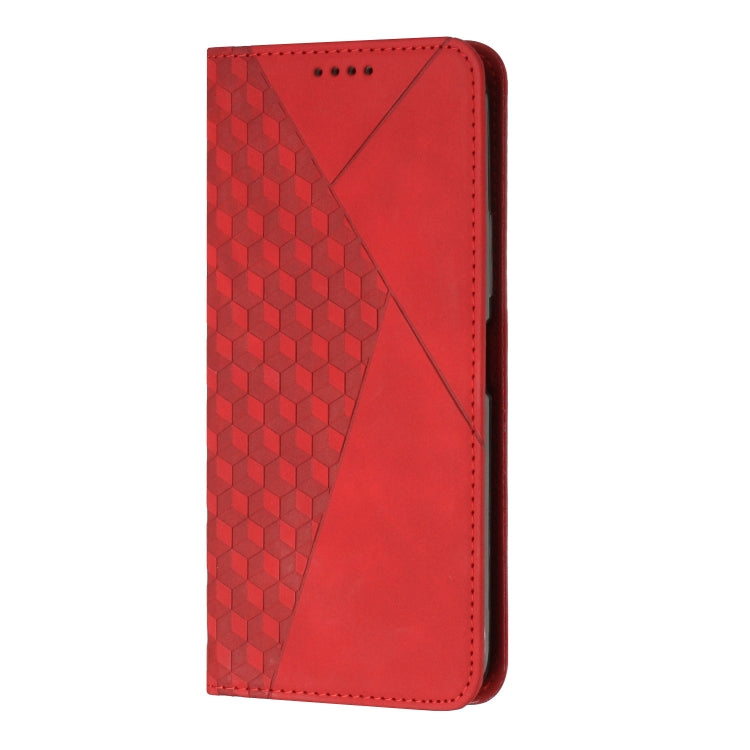 For Tecno Spark Go 2024 / POP 8 Diamond Splicing Skin Feel Magnetic Leather Phone Case(Red) by buy2fix