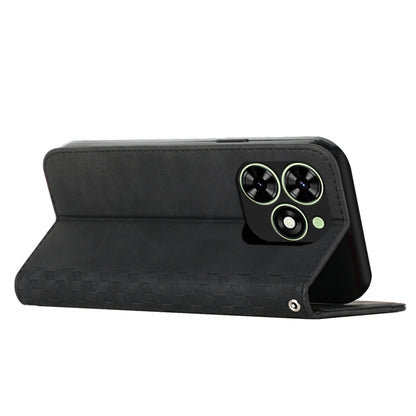 For Tecno Spark Go 2024 / POP 8 Diamond Splicing Skin Feel Magnetic Leather Phone Case(Black) by buy2fix