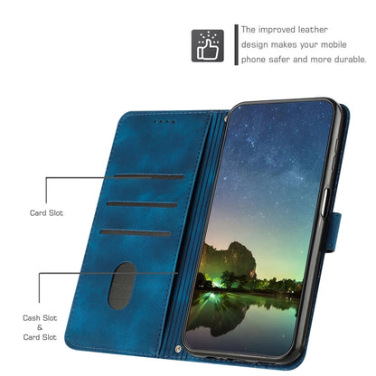 For Tecno Spark Go 2024 / POP 8 Dream Triangle Leather Phone Case with Long Lanyard(Blue) by buy2fix