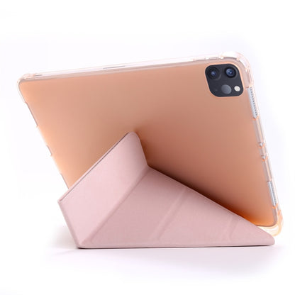 For iPad Pro 11 (2020/2018) / Air 2020 10.9 Multi-folding Horizontal Flip PU Leather + Shockproof TPU Tablet Case with Holder & Pen Slot(Gold) - iPad Pro 11 (2020) Cases by buy2fix | Online Shopping UK | buy2fix