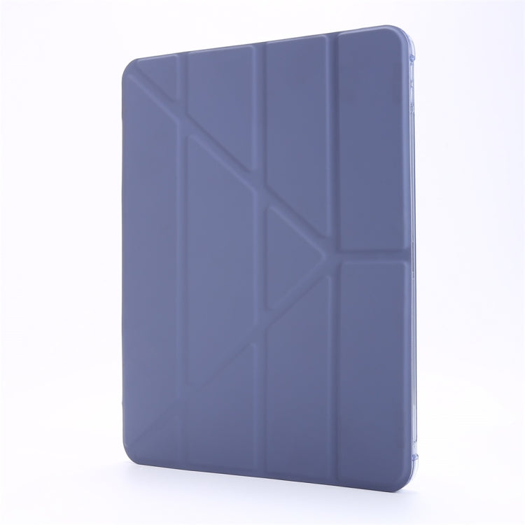 For iPad Pro 11 (2020/2018) / Air 2020 10.9 Multi-folding Horizontal Flip PU Leather + Shockproof TPU Tablet Case with Holder & Pen Slot(Purple) - iPad Pro 11 (2020) Cases by buy2fix | Online Shopping UK | buy2fix