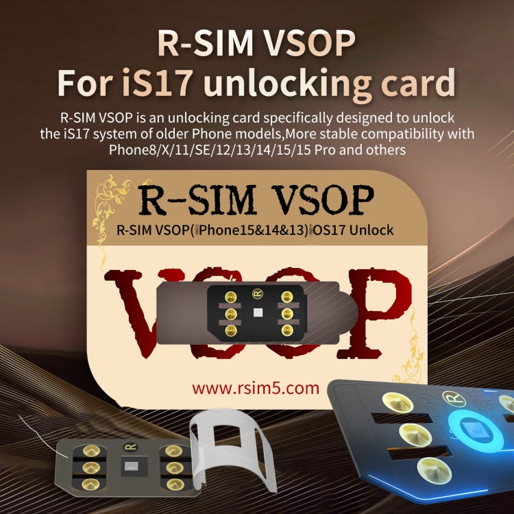 R-SIM VSOP Unlocking Card Sticker For iOS17 System Unlocking - Unlock SIM Card by buy2fix | Online Shopping UK | buy2fix