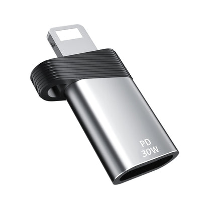 ADS-616A PD 30W 8 Pin Male to USB-C/Type-C Female Adapter(Silver) by buy2fix