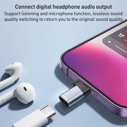 ADS-616A PD 30W 8 Pin Male to USB-C/Type-C Female Adapter(Black) by buy2fix