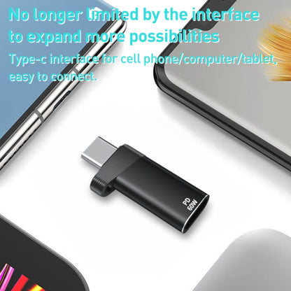 ADS-615 PD 60W USB-C/Type-C Male to 8 Pin Female Adapter(Gun Grey) by buy2fix