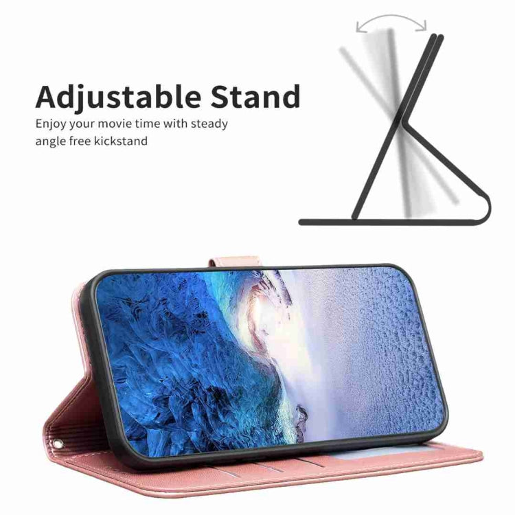 For Xiaomi Redmi Note 13 Pro+ 5G Four-leaf Embossed Leather Phone Case(Pink) - Xiaomi Cases by buy2fix | Online Shopping UK | buy2fix